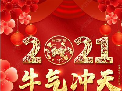 迎新年、賀新春，楊志剛總經(jīng)理攜全體員工向廣大客戶(hù)拜年！